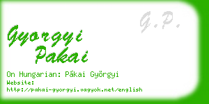 gyorgyi pakai business card